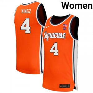 Womens Nate Kingz Orange Syracuse Orange #4 College Basketball Limited Jersey 736807-744