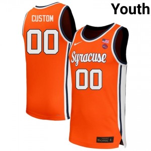 Youth Custom Orange Syracuse Orange #00 College Basketball University Jersey 812477-565