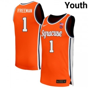 Youth Donnie Freeman Orange Syracuse Orange #1 College Basketball Official Jerseys 871397-690