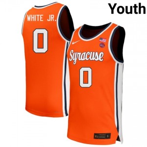 Youth Sadiq White Jr. Orange Syracuse Orange #0 College Basketball Replica Jerseys 515187-832