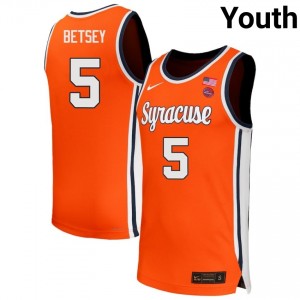 Youth Tyler Betsey Orange Syracuse Orange #5 College Basketball Player Jerseys 694826-717